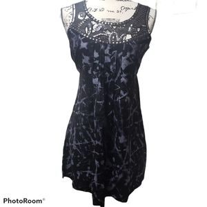Dunned Elegant Black  Sequins metal details Dress Size 10